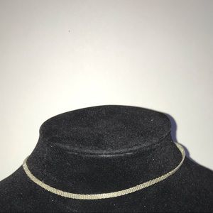 Silver plated choker necklace